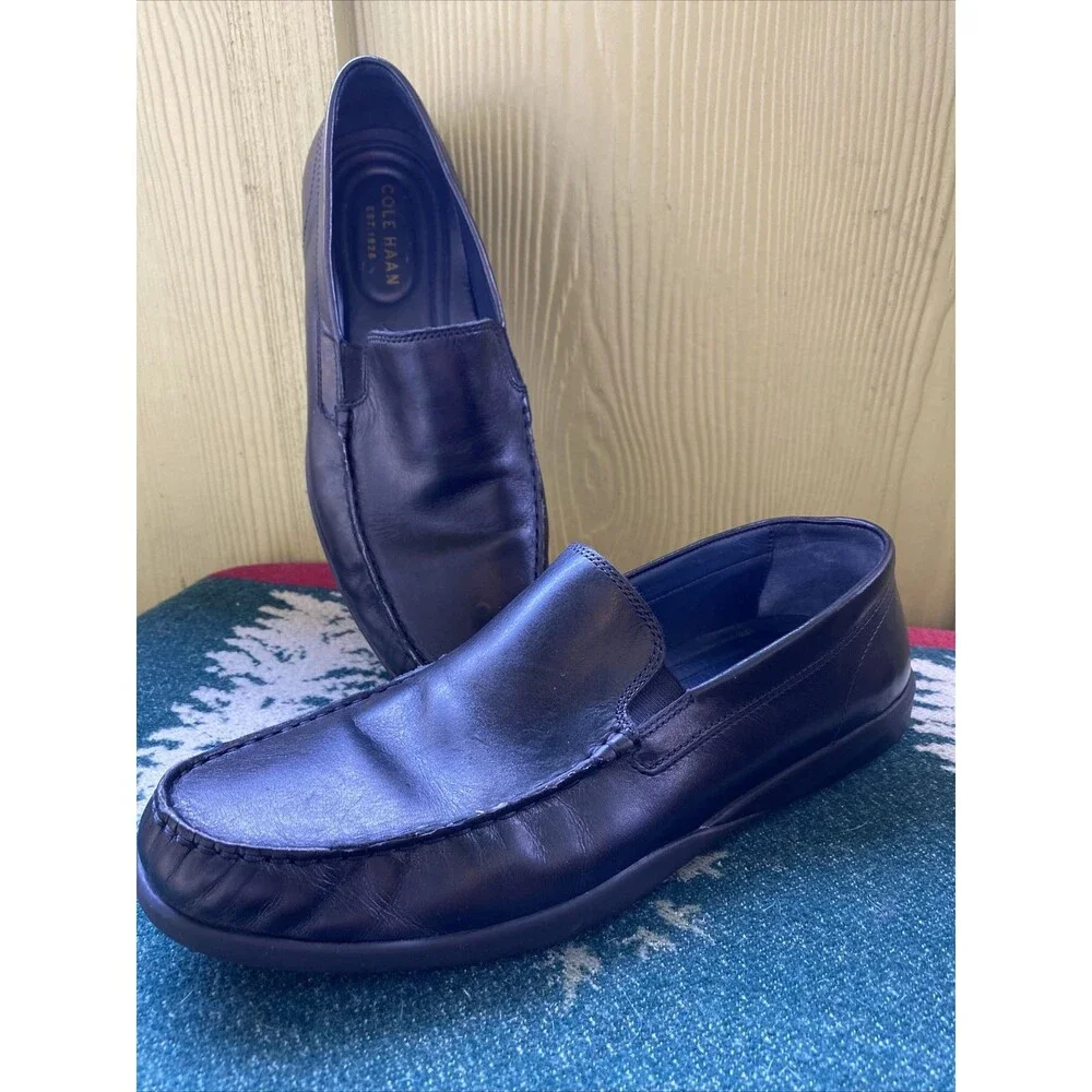 11 M Mocassin Cole Haan Black Leather Loafers Men’s Comfort Loafers